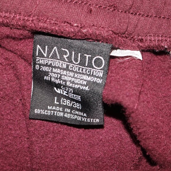Naruto men's sweat shorts size large 36-38 - Picture 3 of 3
